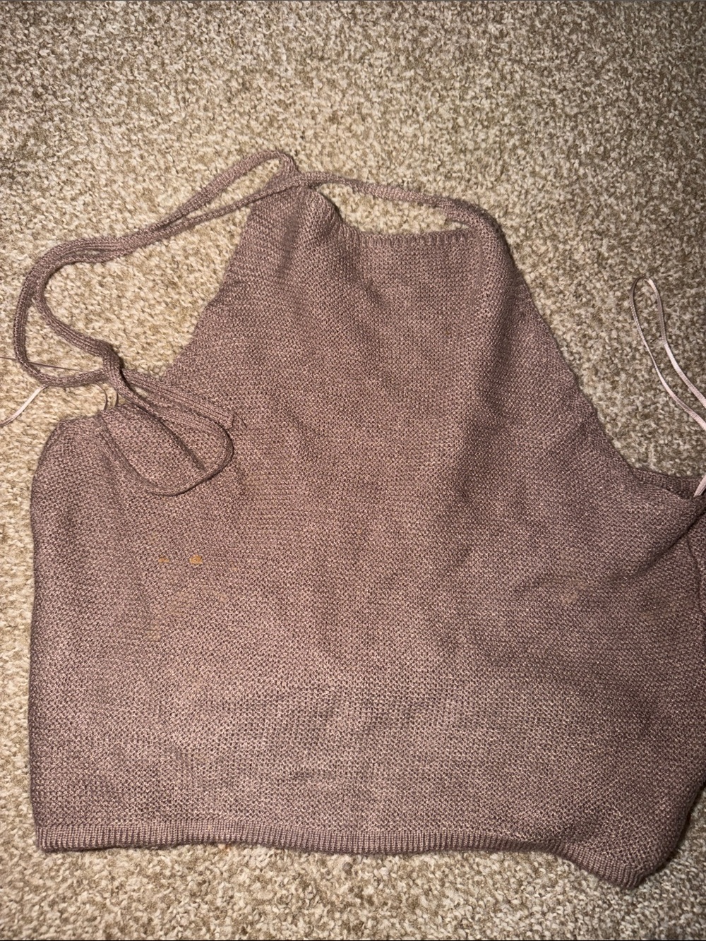 Windsor Mauve Halter Knit Camisole